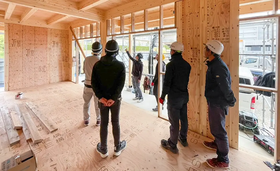 jas構造材を見られる構造見学会
