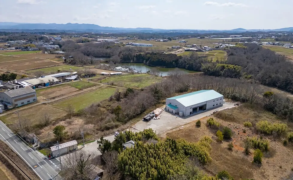 ヒュートの木造大規模建築事例兵庫県小野市の倉庫兼工場